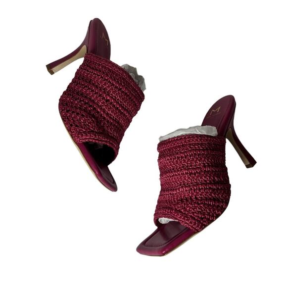 MARC FISHER MLDAKO WOMEN PINK MAN MADE SOLE SANDAL HEELS BRAND NEW 10M NO BOX - Picture 1 of 8